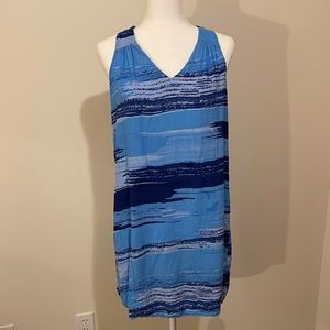 Blue tank dress